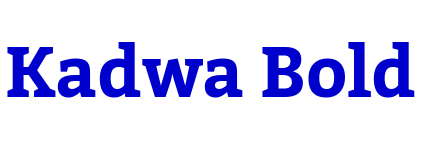 Kadwa Bold フォント